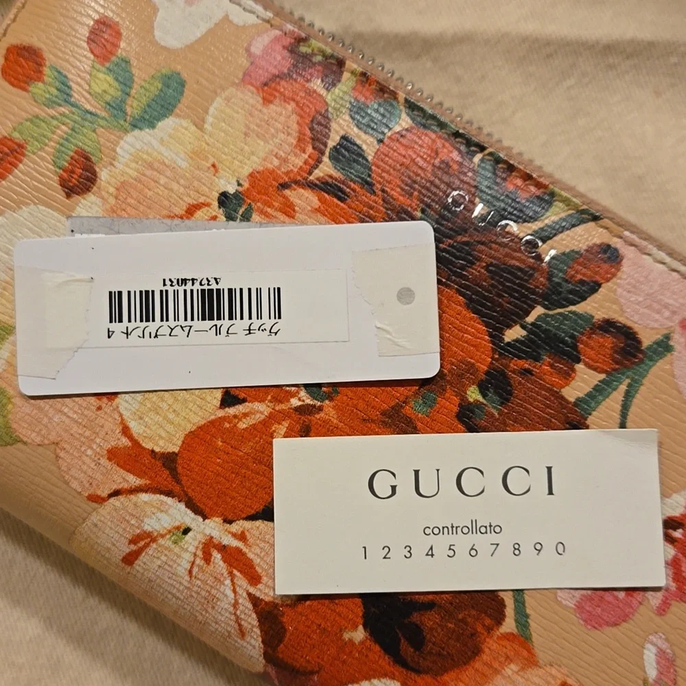 Gucci Blooms Pink Floral Zip Around Wallet - Picture 11 of 12